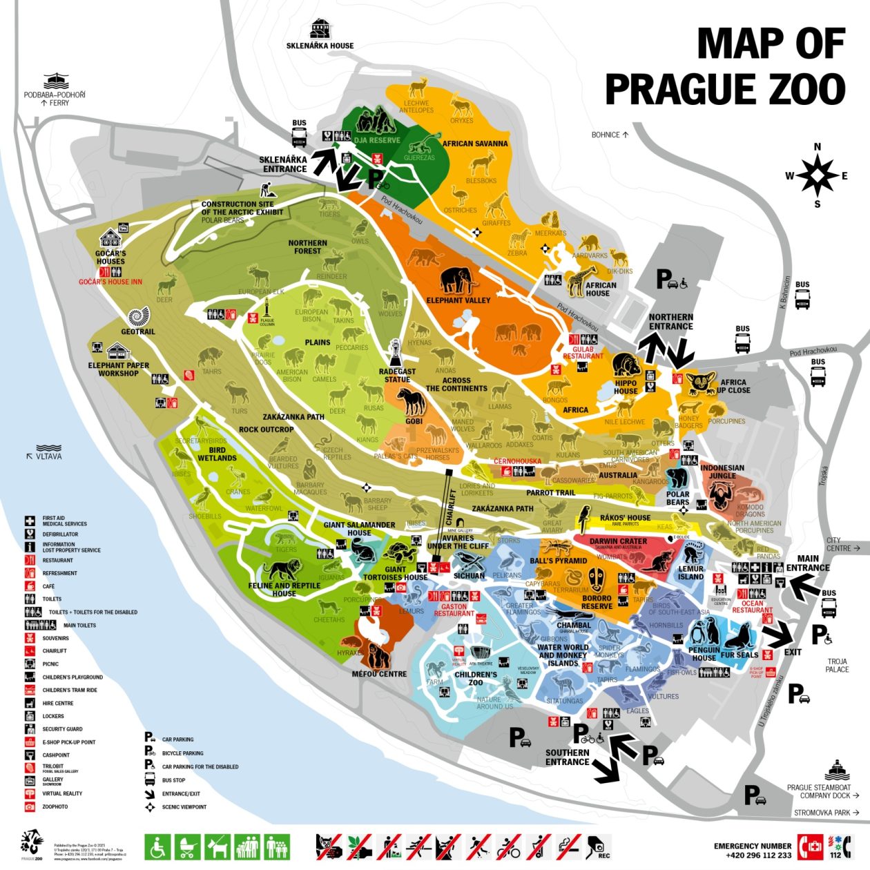 Map vom Prager Zoo
Quelle: https://www.zoopraha.cz